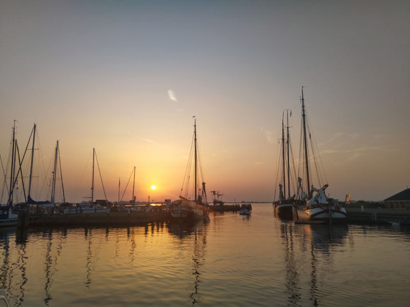 Zonsondergang-Marken